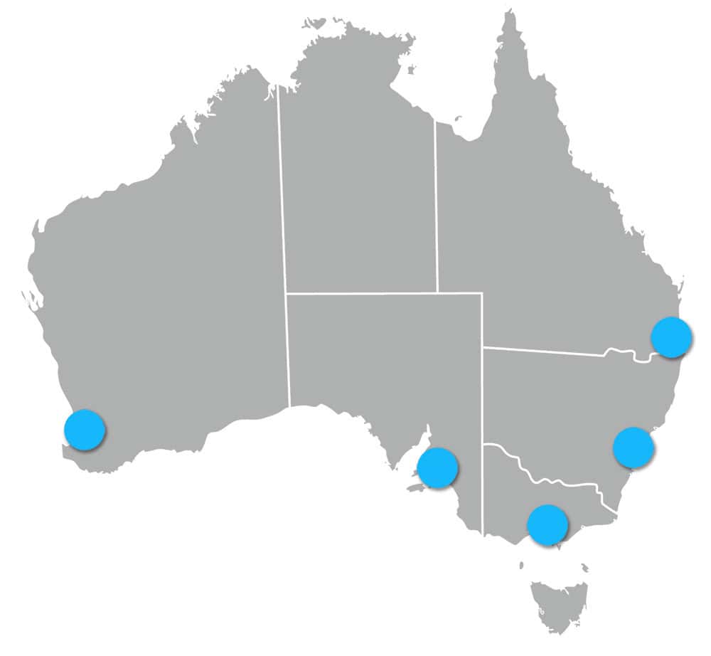 map of Australia